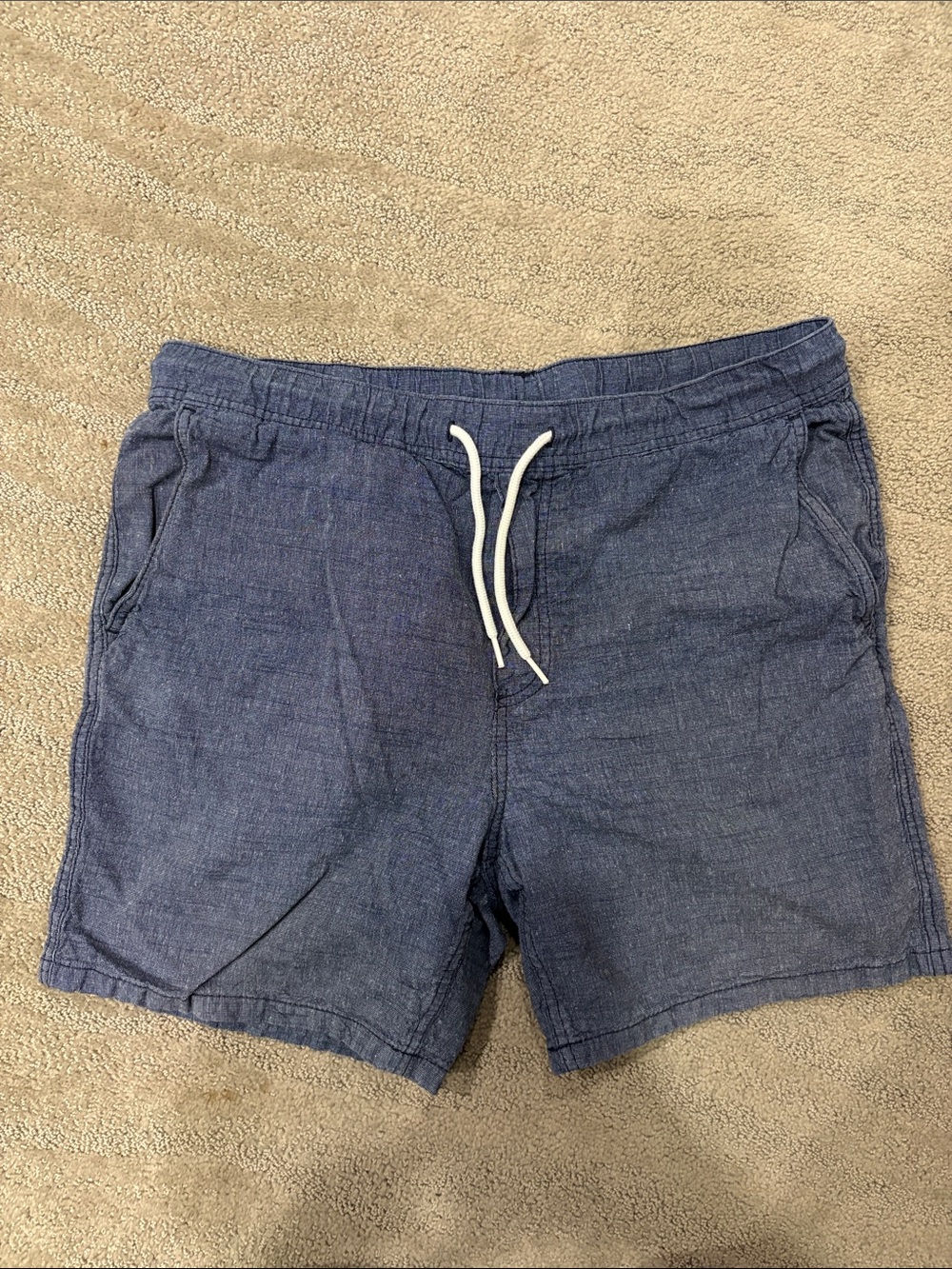 Men's H&M cotton Blue Drawstring Shorts